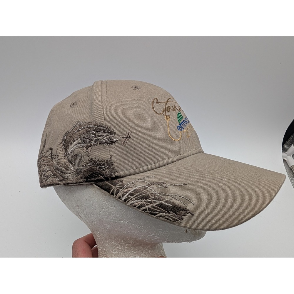 Dri Duck Canada Enttech 2010 Fishing Embroidered Khaki Baseball Hat NWT